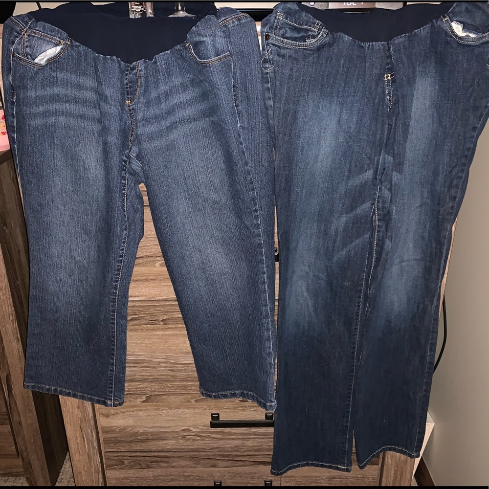 Maternity capris and jeans